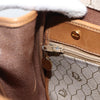 Christian Dior Vintage Honeycomb Canvas and Leather