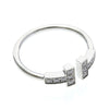 Tiffany & Co. T Wire 18K White Gold with Diamonds