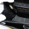 Salvatore Ferragamo Gancini Convertible Top Handle Patent Leather