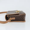 Celine Vintage Macadam Circle Logo Canvas and Leather