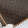 Celine Vintage Macadam Circle Logo Canvas and Leather