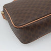 Celine Vintage Macadam Circle Logo Canvas and Leather