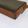 Celine Vintage Macadam Circle Logo Canvas and Leather