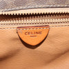 Celine Vintage Macadam Circle Logo Canvas and Leather
