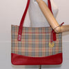 Burberry Nova Check Tote Canvas and Leather