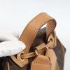Celine Vintage Drawstring Flap Macadam Coated Canvas