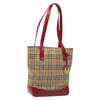 Burberry Nova Check Tote Canvas and Leather