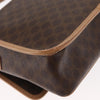 Celine Vintage Macadam Circle Logo Canvas and Leather