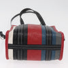 Balenciaga Bazar Convertible Tote Striped Leather