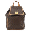 Celine Vintage Drawstring Flap Macadam Coated Canvas