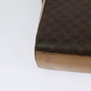 Celine Vintage Macadam Circle Logo Canvas and Leather