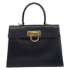 Salvatore Ferragamo Gancini Convertible Top Handle Leather