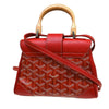 Goyard Saigon Top Handle Coated Canvas with Leather