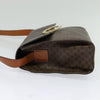 Celine Vintage Macadam Circle Logo Canvas and Leather