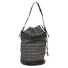 Fendi FF Logo Mon Tresor Bucket Printed Shearling with Leather