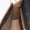 Christian Dior Vintage Honeycomb Canvas and Leather