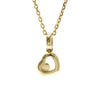 Chopard Happy Diamonds Heart Pendant 18K Yellow Gold with Diamonds and 1 Floating Diamond