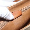 Celine Vintage Macadam Circle Logo Canvas and Leather