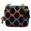 Chanel Pearl Crush Vanity Case with Chain Quilted Multicolor Tweed
