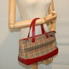 Burberry Nova Check Leather and Nylon