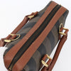 Fendi Vintage Pequin Convertible Boston Coated Canvas