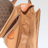 Celine Vintage Macadam Circle Logo Canvas and Leather
