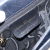 Salvatore Ferragamo Gancini Convertible Top Handle Leather