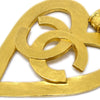 Chanel Vintage CC Heart Cut Out Drop Clip-On Metal