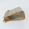 Christian Dior Vintage Honeycomb Zip Canvas and Leather