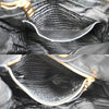 Prada Bow Tie Pleated Tote Leather
