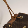Celine Vintage Drawstring Flap Macadam Coated Canvas