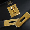 Hermes Kelly Black Box Calf with Gold Hardware