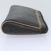 Christian Dior Vintage Honeycomb Zip Canvas and Leather