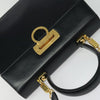 Salvatore Ferragamo Gancini Convertible Top Handle Leather