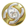 Chanel Round CC Turnlock Clip-On Metal