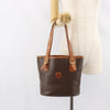 Celine Vintage Macadam Shopper Tote Canvas and Leather