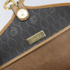 Christian Dior Vintage Honeycomb Canvas and Leather