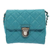 Prada Pushlock Chain Flap Quilted Tessuto
