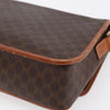 Celine Vintage Macadam Circle Logo Canvas and Leather