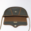 Christian Dior Vintage Honeycomb Flap Coated Canvas