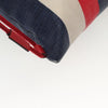 Gucci Logo Drawstring Striped Canvas