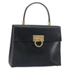 Salvatore Ferragamo Gancini Convertible Top Handle Leather