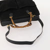Gucci Vintage Diana Bamboo Top Handle Tote Ostrich