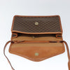Celine Vintage Macadam Circle Logo Canvas and Leather