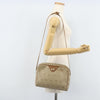 Christian Dior Vintage Honeycomb Canvas and Leather