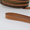 Celine Vintage Macadam Circle Logo Canvas and Leather