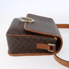 Celine Vintage Macadam Circle Logo Canvas and Leather