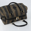 Fendi Vintage Pequin Boston Coated Canvas