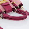 Miu Miu Madras Convertible Lock Tote Leather