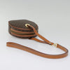 Celine Vintage Macadam Circle Logo Canvas and Leather